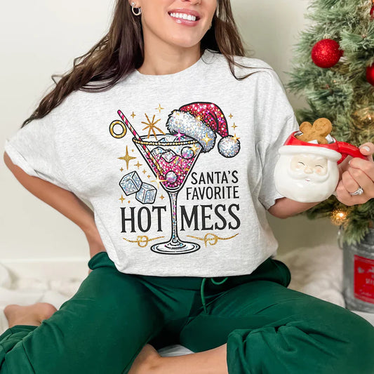 Santa’s favorite hot mess (leave font color in notes)