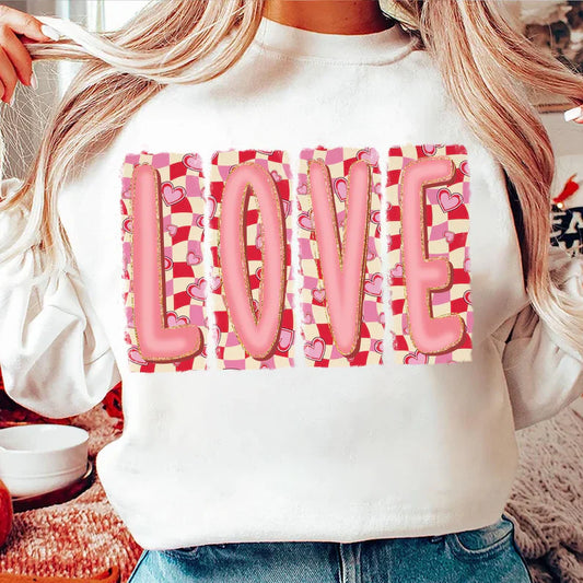 Checkered love tiles