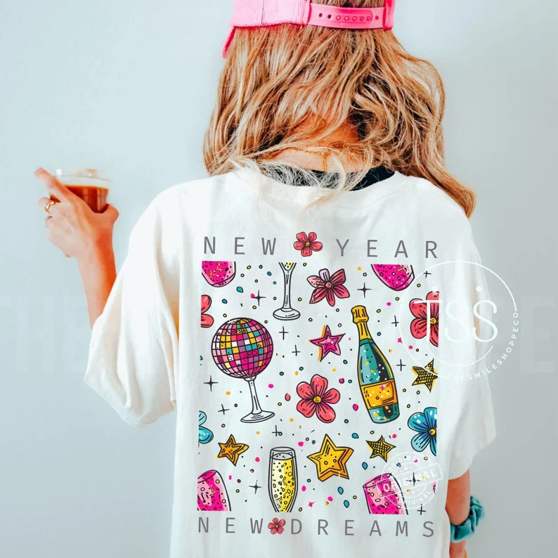 New year new dreams (champagne bottle pocket)