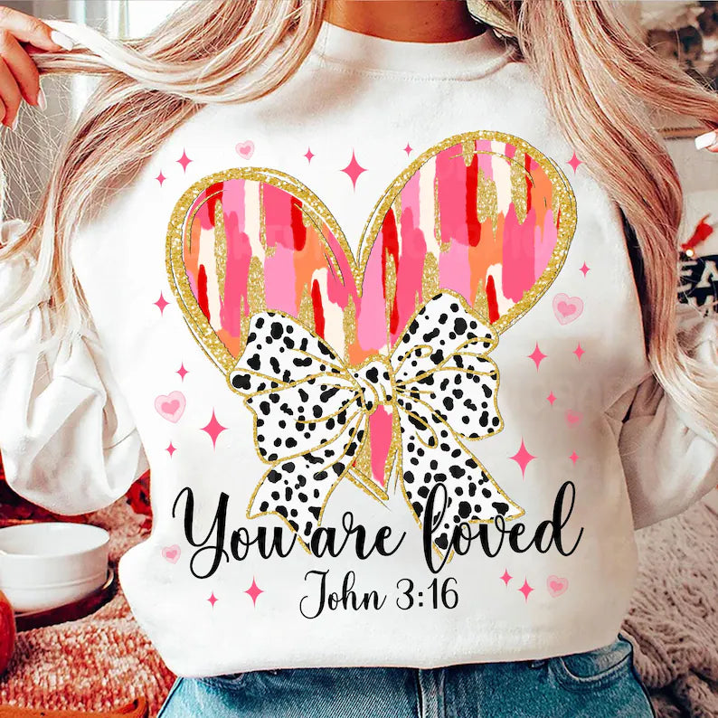 You are loved brush heart