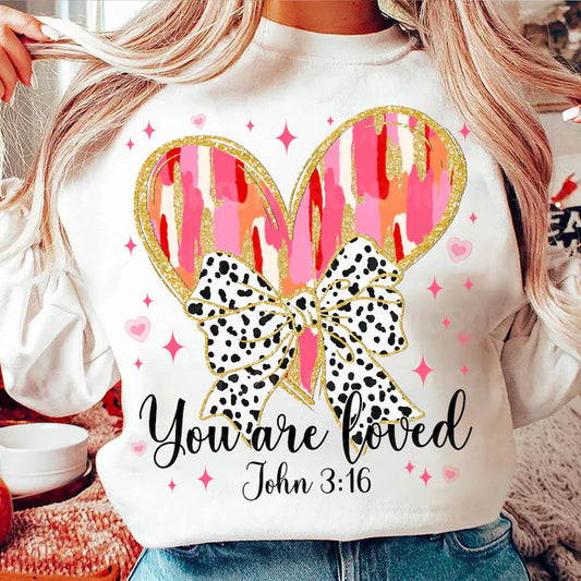 You are loved brush heart