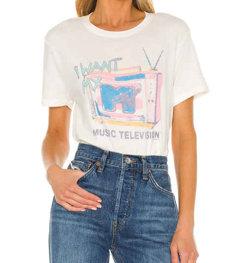 Womens MTV Music Graphic T-Shirt